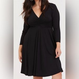 Torrid Skater Dress. Black. Size 0/L/12